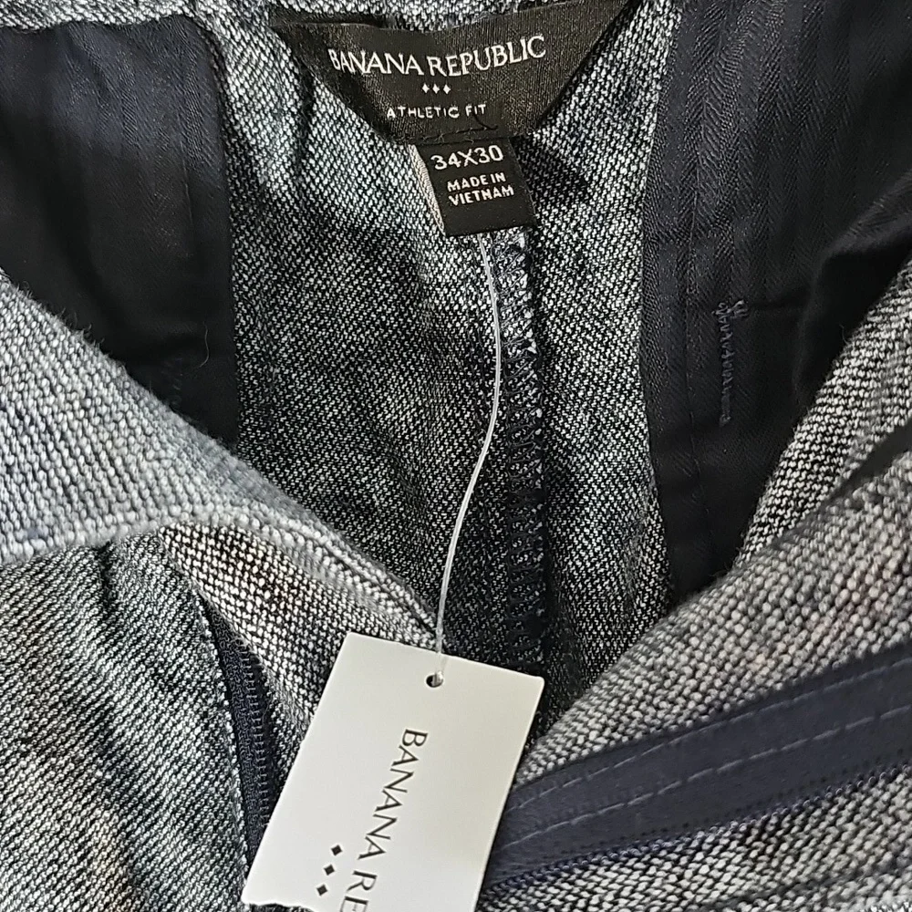 Banana Republic Gray Chinos with Tapered Legs.